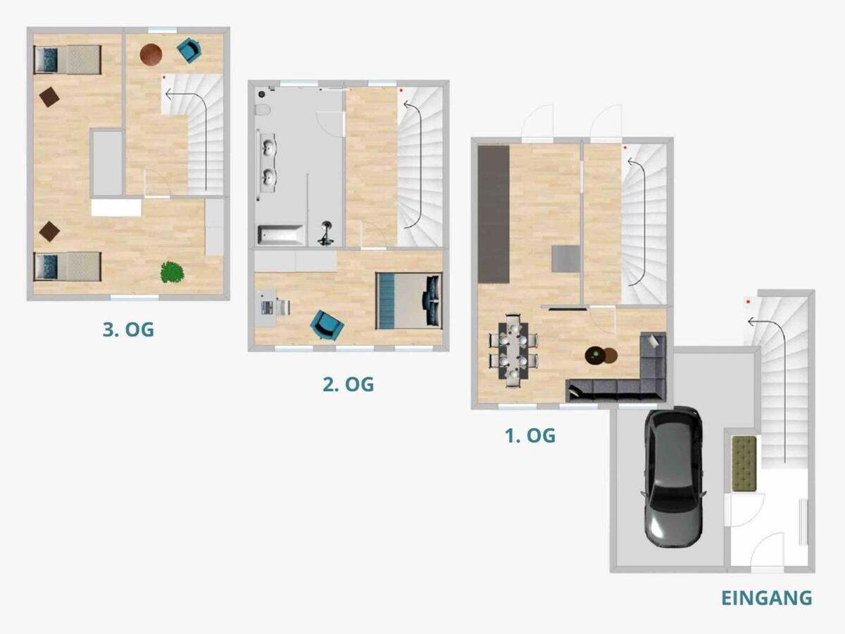 Discovair Traben-Trarbach - Ferienhaus Fuer 6 Personen Mit Netflix Apartamento Quarto foto